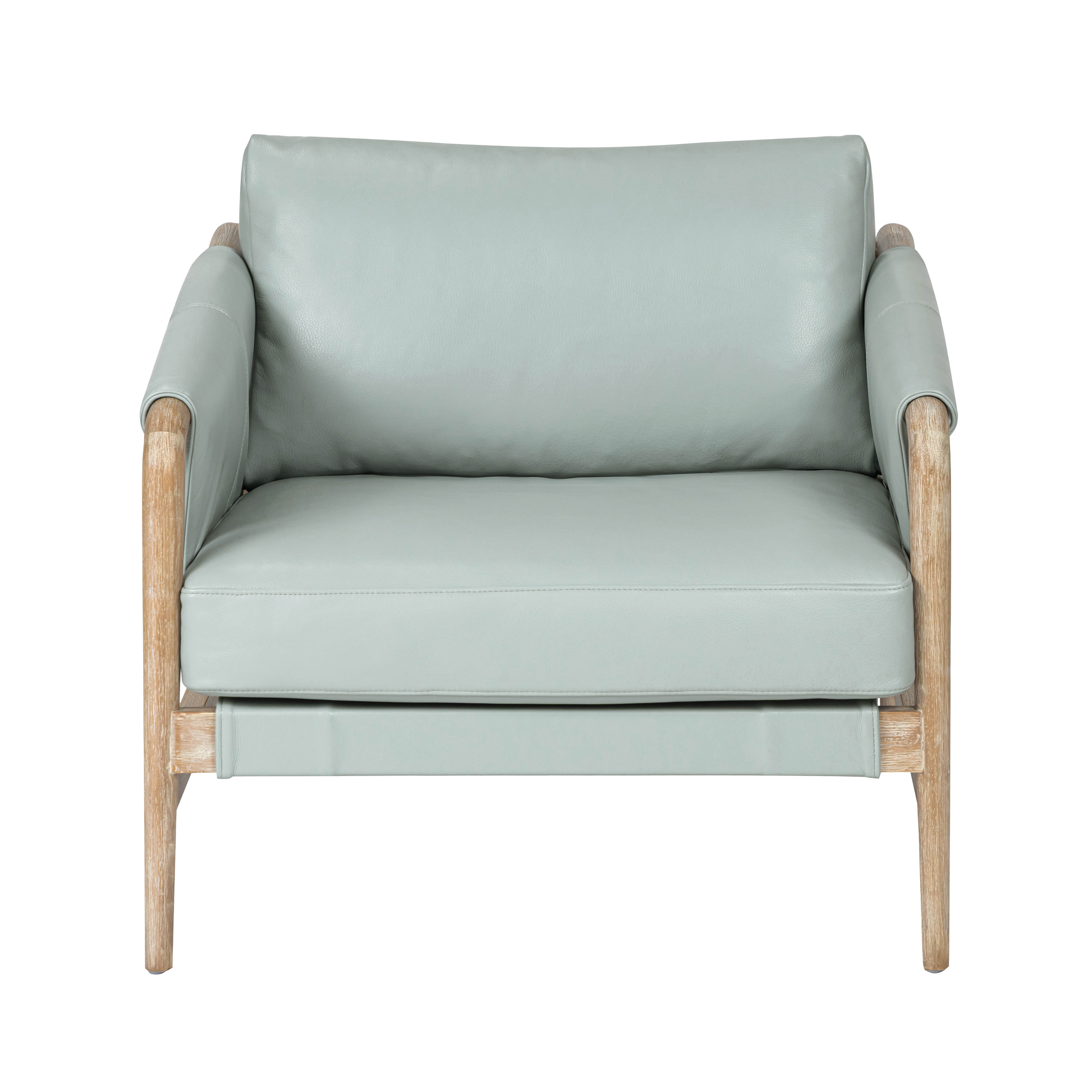 George Oliver Carollo Genuine Leather Armchair | AllModern